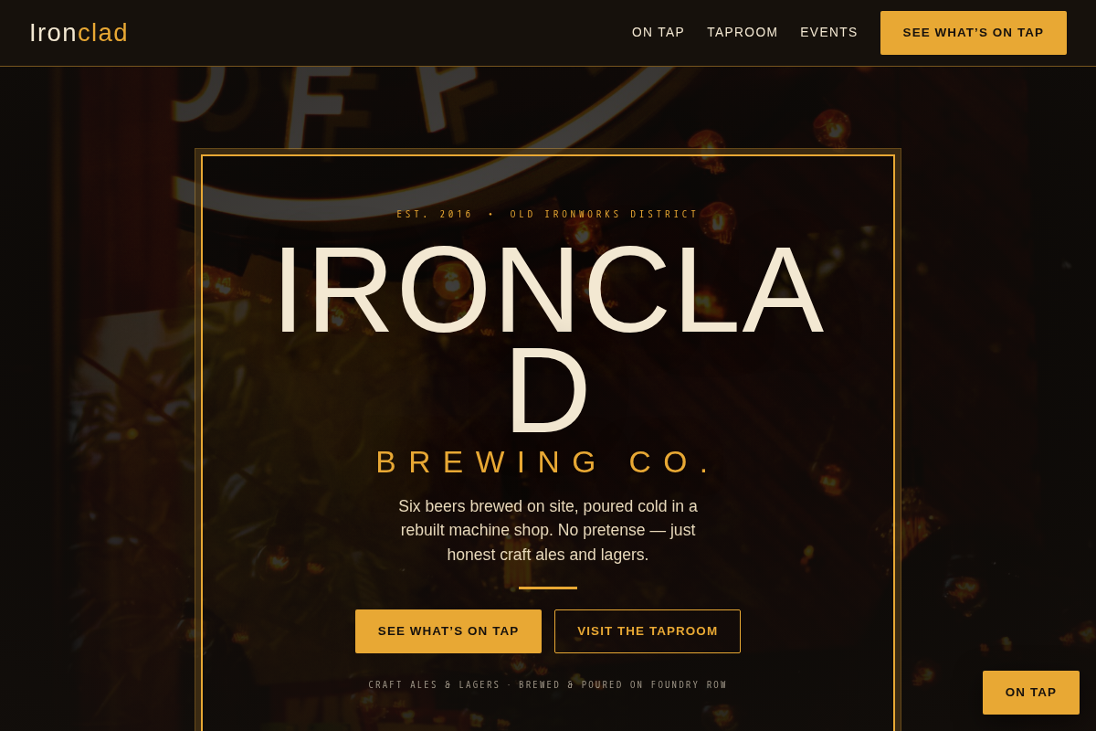 Ironclad Brewing preview