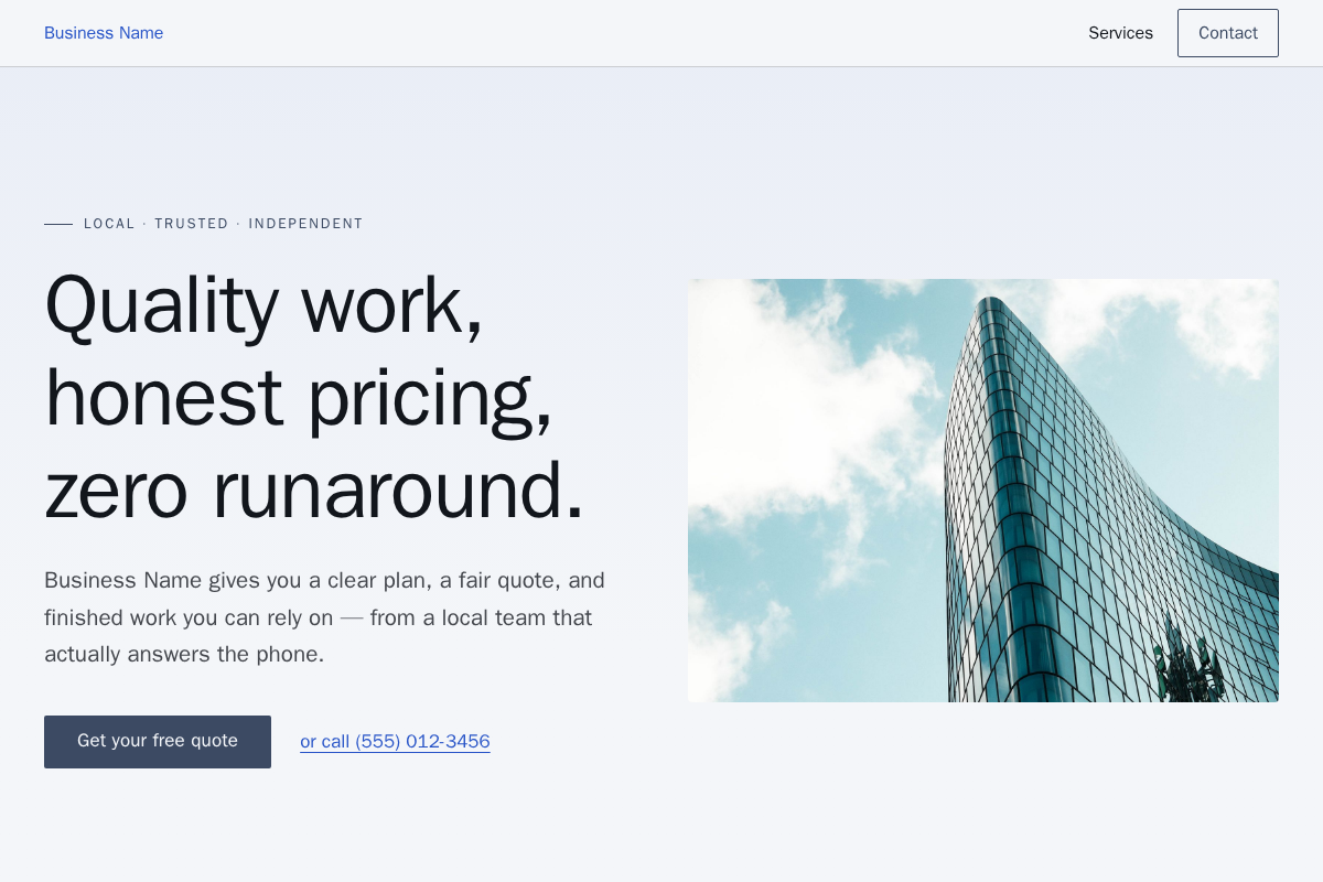 Modern Minimal preview