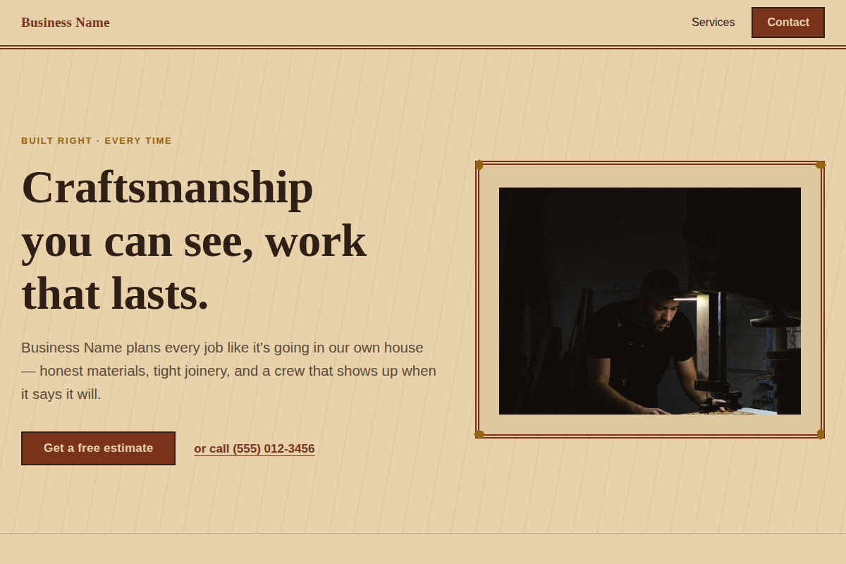 Warm Craftsman preview